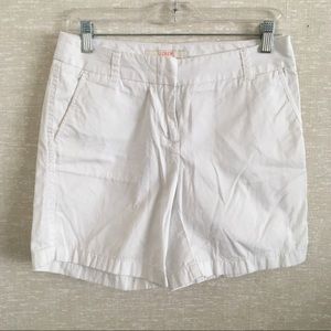 J.Crew White Chino Shorts